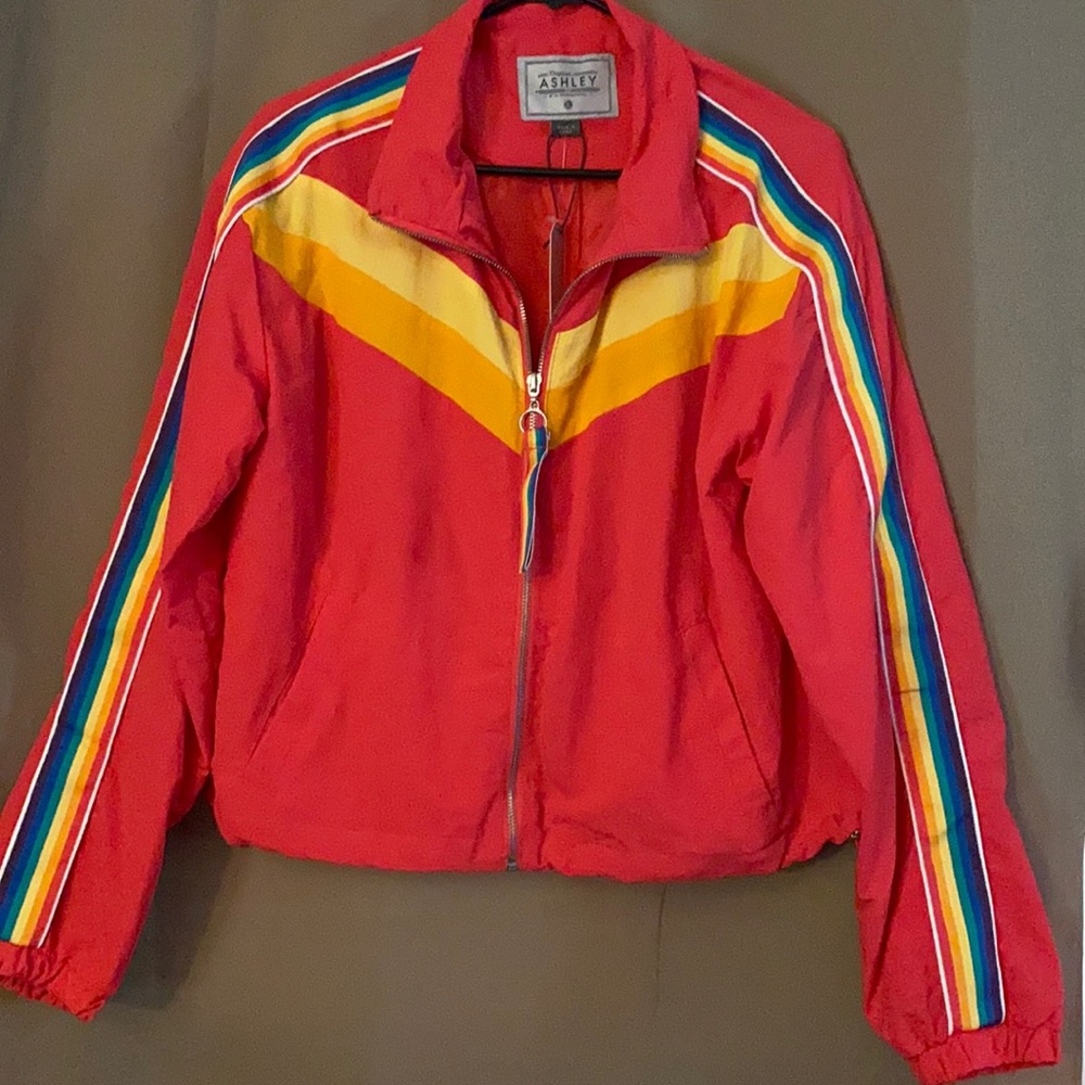 **Popsicle combo color windbreaker jacket